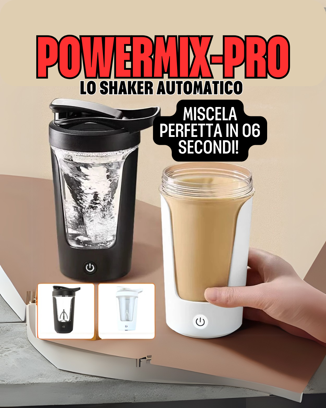 Taza mezcladora eléctrica de proteína en polvo, 350ML, coctelera automática, botella mezcladora, leche, café, licuadora, hervidor para gimnasio al aire libre 